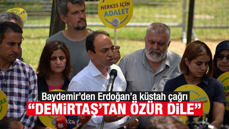 HDP'li Baydemir'den Erdoğan'a çağrı: Demirtaş'tan özür dile 