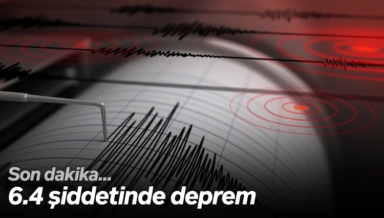 Hatay'ın Defne ilçesi merkezli 6.4 şiddetinde deprem