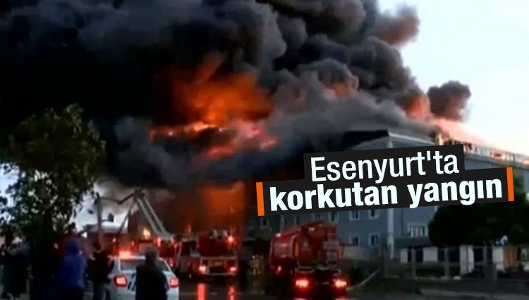 Esenyurt'ta 3 fabrika yanıyor