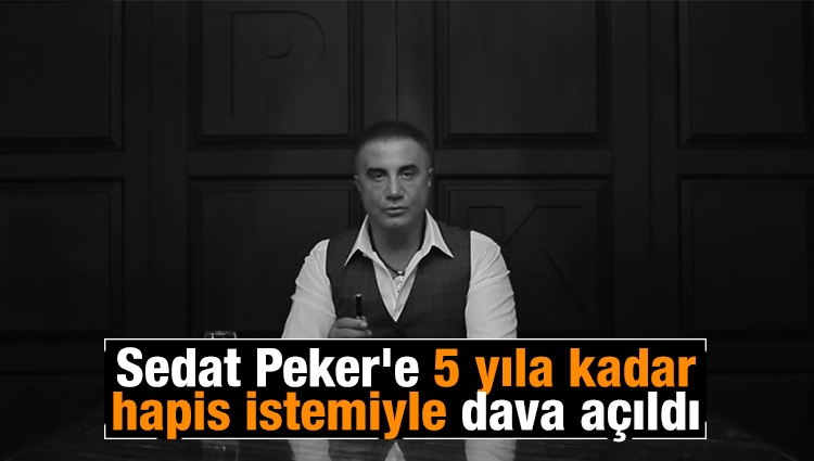 Sedat Peker'e 5 yıla kadar hapis istemiyle dava açıldı