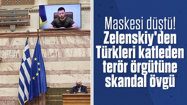 Maskesi düştü! Zelenskiy'den Türkleri katleden terör örgütüne skandal övgü: Helenizm'i ve Ukrayna'yı yeniden kurtarmak için...