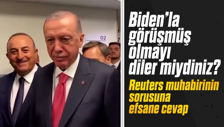 Erdoğan'dan Reuters muhabirine yanıt: O Biden, ben Erdoğan
