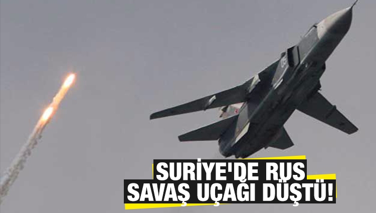 Son dakika... Suriye'de Rus savaş uçağı düştü!