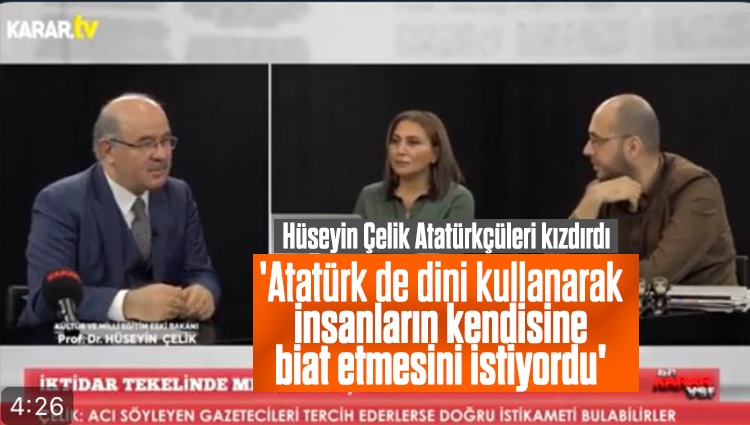 Hüseyin Çelik'ten flaş 'Atatürk' açıklaması