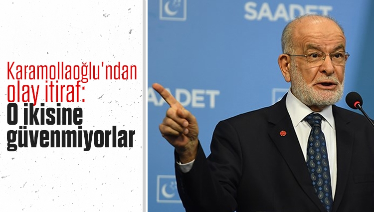 Saadet Partisi Genel Başkanı Temel Karamollaoğlu, AK Parti'den kopan seçmenlerin Ahmet Davutoğlu ve Ali Babacan'a güvenmediklerini söyledi