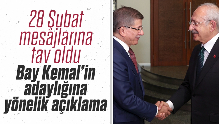 Gelecek Partisi'nden Kemal Kılıçdaroğlu'nun adaylığına yönelik açıklama