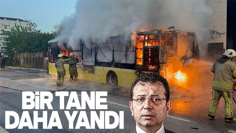 İstanbul Sultanbeyli'de ��ETT otobüsünde yangın paniği