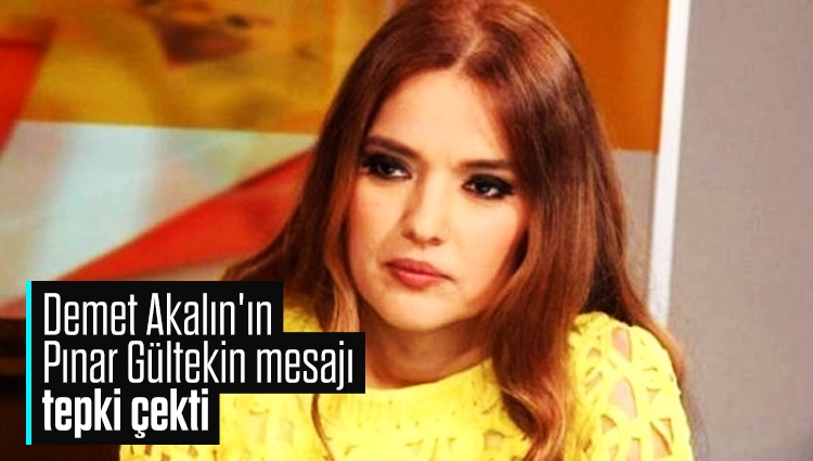 Demet Akalın'ın Pınar Gültekin mesajı tepki çekti