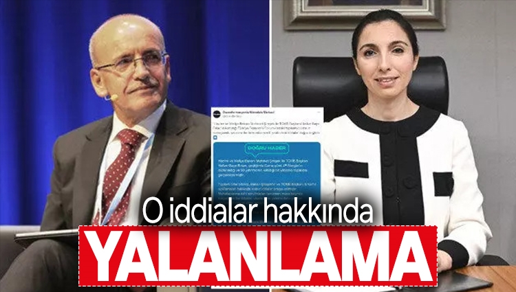 Bakan Şimşek ve TCMB Başkanı Erkan hakkındaki iddialara yalanlama