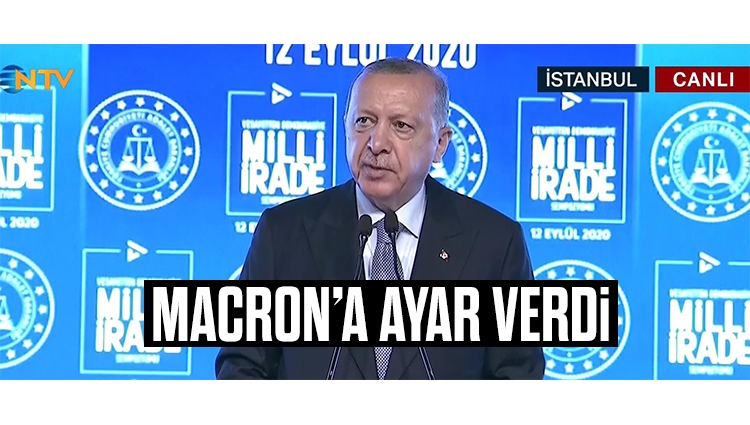 Erdoğan'dan, hadsiz Macron'a okkalı tepki