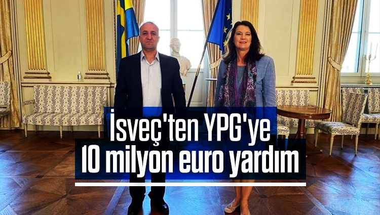 İsveç'ten YPG'ye 10 milyon euro yardım