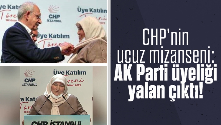 CHP'nin ucuz mizanseni: AK Parti üyeliği yalan çıktı!