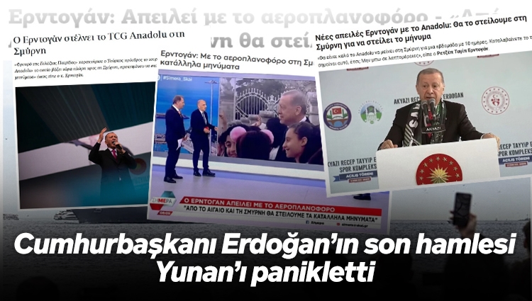Kathimerini: Erdoğan, 'Mavi Vatan'ın koruyucusu' dediği TCG Anadolu'yu 'uygun mesajları' oradan vermek için İzmir'e gönderiyor