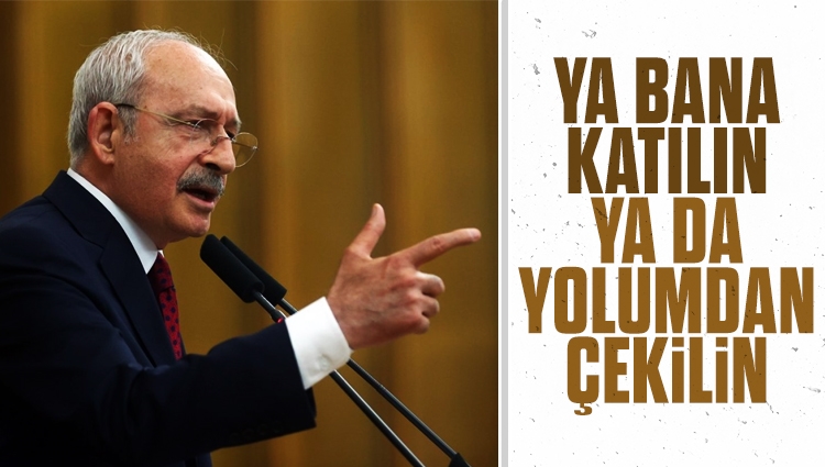 Kılıçdaroğlu partililere seslendi: Ya bana katılın ya da yolumdan çekilin