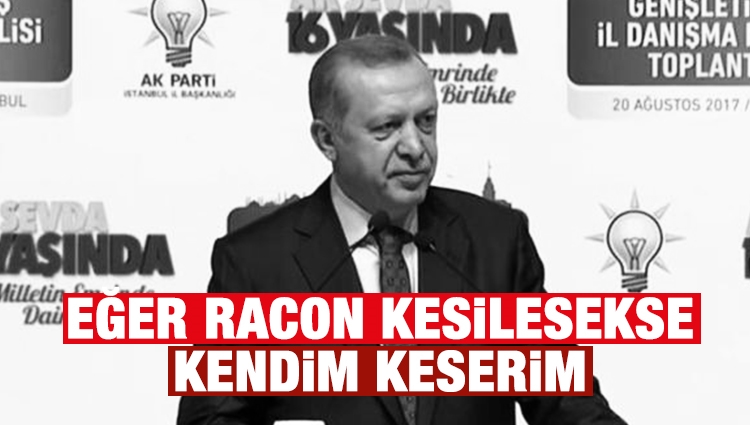 Erdoğan'dan bazı köşe yazarlarına sert sözler: Eğer racon kesilecekse bu raconu da bizzat kendim keserim