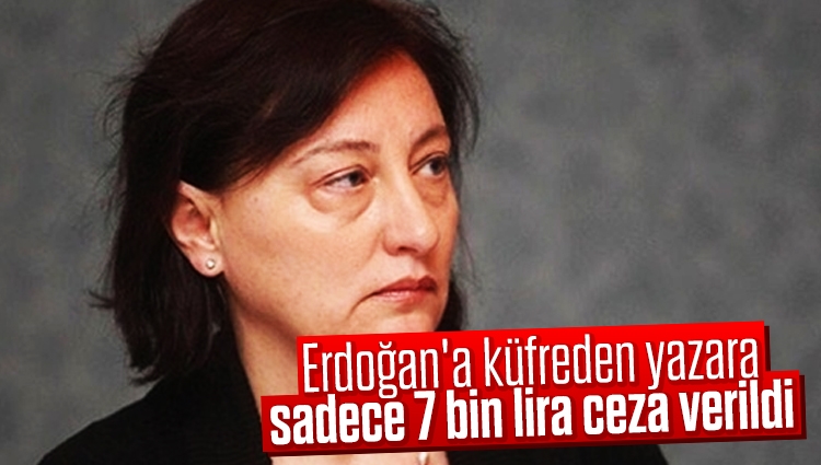 Cumhurbaşkanı Erdoğan'a küfreden yazara sadece 7 bin lira ceza verildi