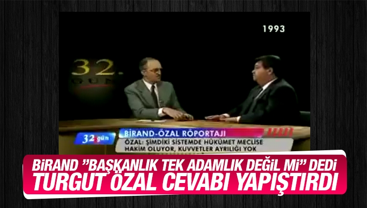Turgut Özal'ın Başkanlık yorumu