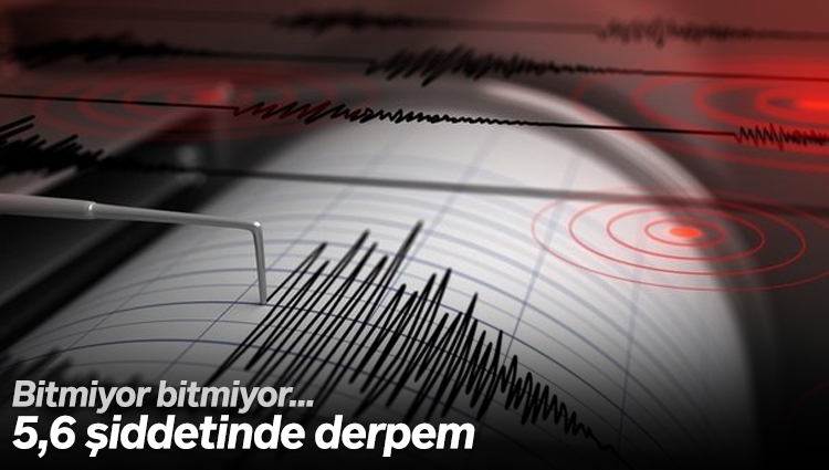 Malatya Yeşilyurt'ta 6,96 kilometre derinlikte 5,6 büyüklüğünde deprem