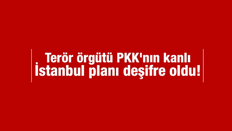 Terör örgütü PKK'nın kanlı İstanbul planı deşifre oldu!