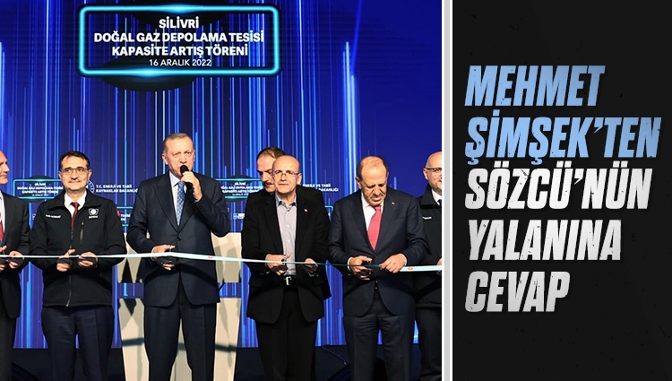 Eski Maliye Bakanı Mehmet Şimşek'ten Sözcü'ye cevap