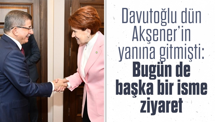 Ahmet Davutoğlu, Temel Karamollaoğlu'nu makamında ziyaret etti
