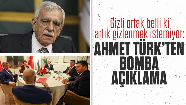 Gizli ortak belli ki artık gizlenmek istemiyor: Ahmet Türk'ten bomba açıklama