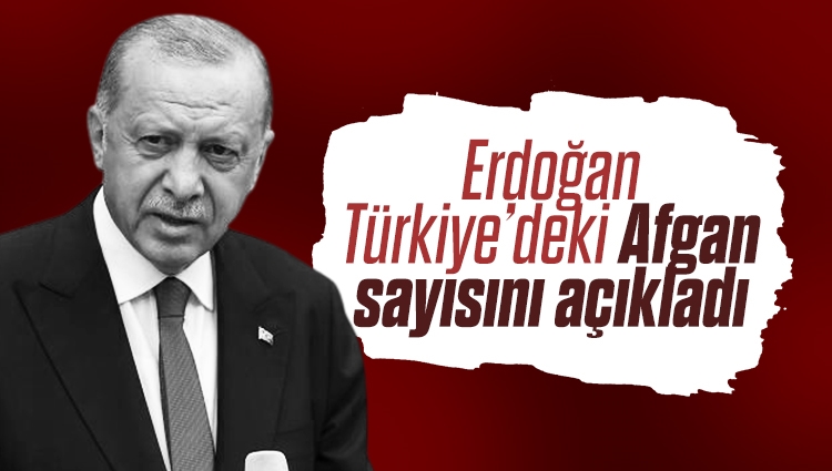 Cumhurbaşkanı Erdoğan, Türkiye'deki Afganistanlı göçmen sayısını açıkladı