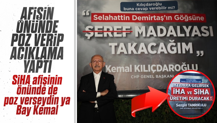 Kılıçdaroğlu Elazığ’da eleştirildiği afişle poz verip "provokasyon" dedi