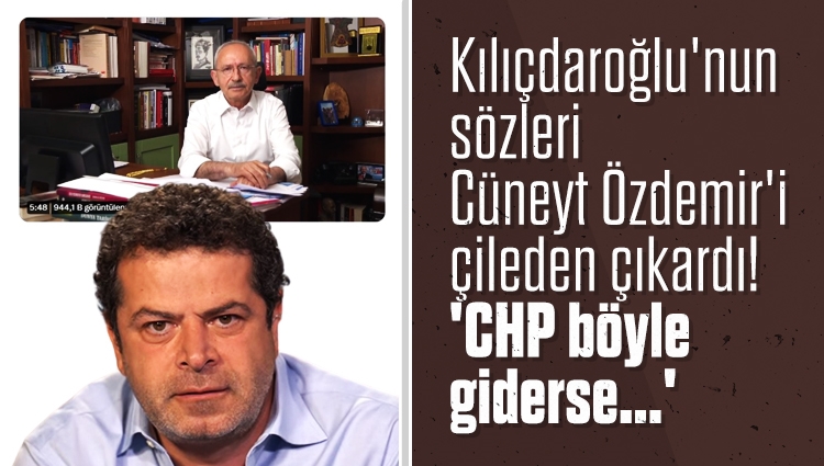 Kılıçdaroğlu'nun sözleri Cüneyt Özdemir'i çileden çıkardı! 'CHP böyle giderse...'
