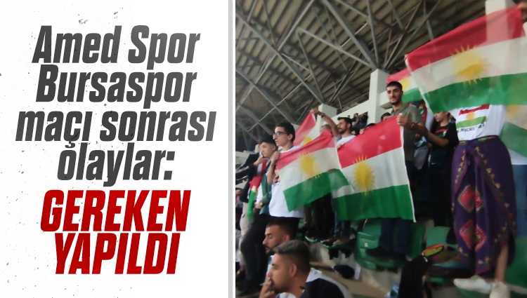 Amed Spor-Bursaspor maçı sonrası olaylarla ilgili İçişleri Bakanlığı'ndan açıklama: Provokasyona gerekli müdaheleler yapılmış ve derhal ilgililere yönelik soruşturma başlatılmıştır