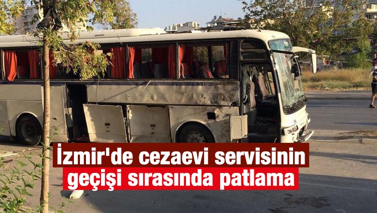 Son dakika: İzmir'de cezaevi servisinin geçişi sırasında patlama, yaralılar var