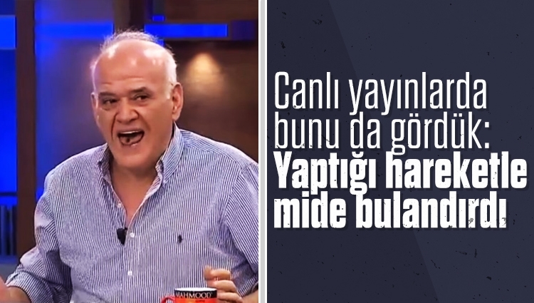 Ahmet Çakar stüdyoya giren sineği yakalayıp, ağzına attı