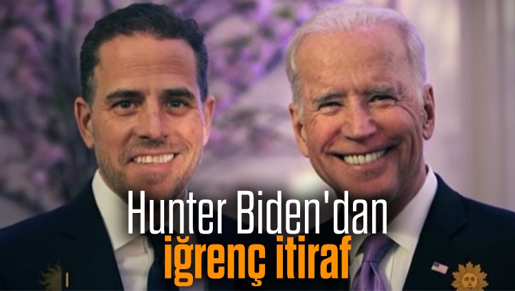 ABD Başkanı Joe Biden'ın oğlu Hunter Biden'dan iğrenç itiraf: Yengemle birlikte oldum!