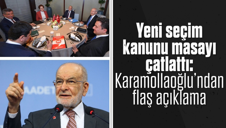 6'lı ittifaktan ayrılış mesajı veren Karamollaoğlu, yeni Seçim Kanunu ile 3. bir ittifak kurulabileceğini söyledi
