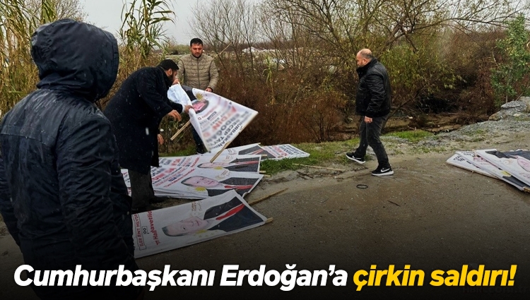 Aydın’da Cumhurbaşkanı Erdoğan’a çirkin saldırı