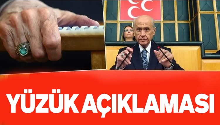 Bahçeli'nin yüzük paylaşımı gündemde: MHP'den ilk açıklama