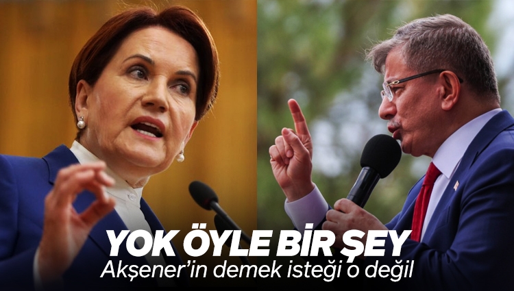 Akşener bakanlıkların CHP ve İP arasında dağıtılacağını söylemişti: Davutoğlu ise "Her partiye birer bakanlık verilecek" dedi