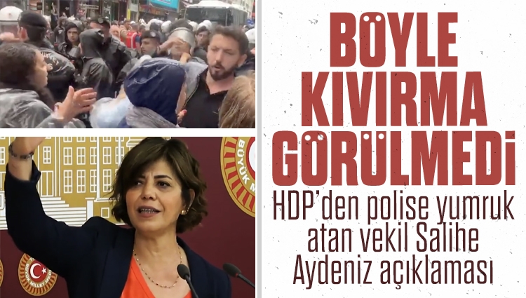 HDP: 'DBP bileşenimizin Eş Genel Başkanı elini refleks olarak kaldırınca polise yumruk atmak oluyor'