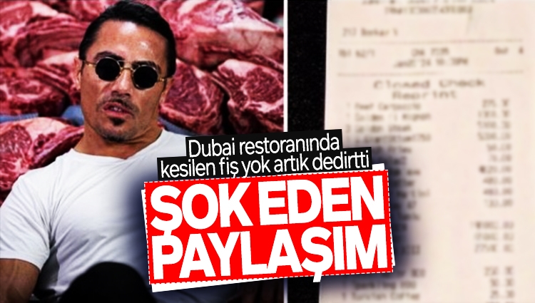 Nusret, Dubai restoranında kesilen fişi paylaştı! Resmen ev parası