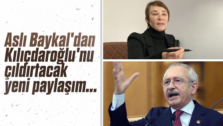 Aslı Baykal’dan Kemal Kılıçdaroğlu’na sert gönderme