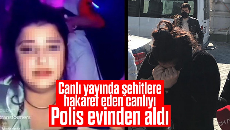 Samsun'da şehitlere hakaret eden genç kız gözaltında