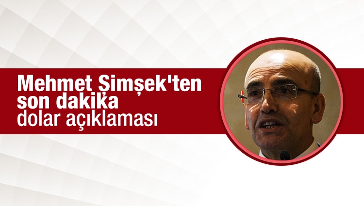 Mehmet Şimşek'ten son dakika dolar açıklaması