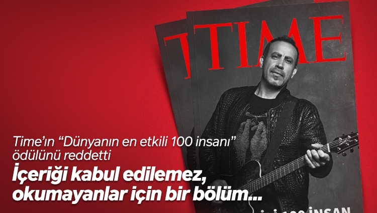 TIME'ın ödülünü reddeden Haluk Levent: Türkiye Cumhuriyeti devletinin benim çalışmalarım üzerinden eleştirilmesi kabul edilemez