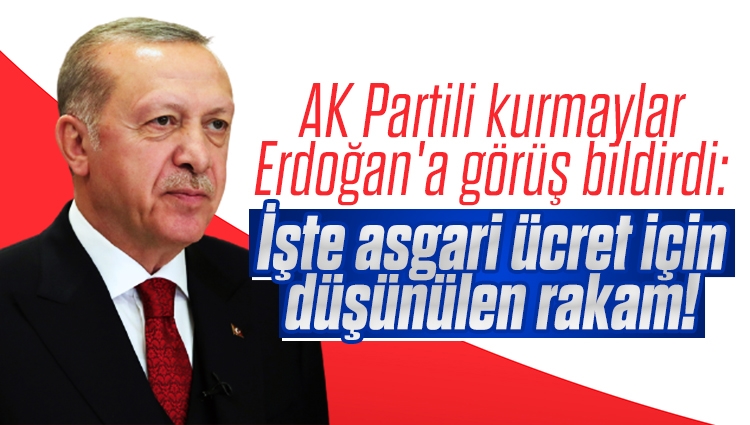 AK Partili kurmaylar Erdoğan'a görüş bildirdi: Asgari ücretin 4 bin TL'nin altında olmaması yönünde görüş bildirdiği aktarıldı