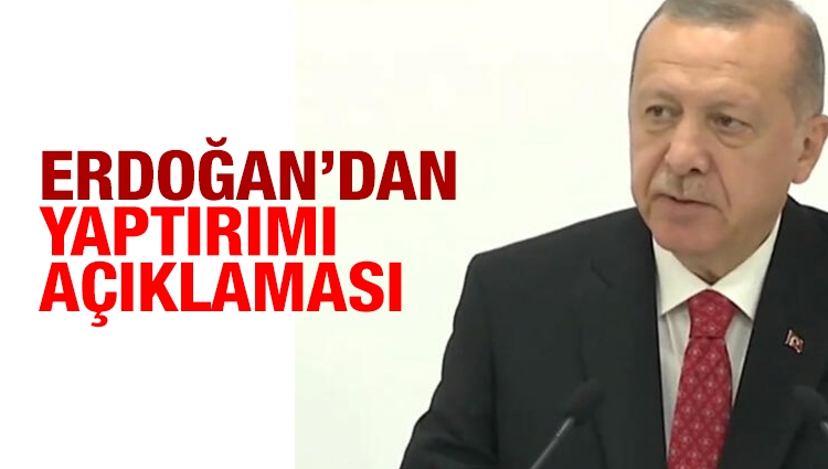 Cumhurbaşkanı Erdoğan'dan ABD yaptırımı açıklaması