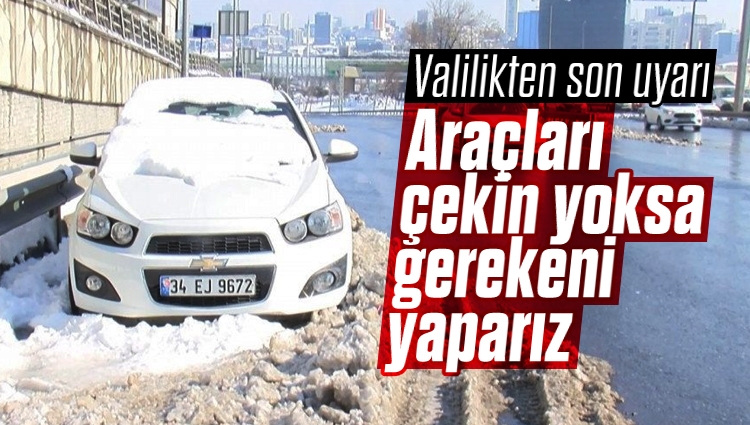Ali Yerlikaya: Hadımköy Gişeler ve Arnavutköy'deki araçlar acilen çekilsin! Çekilmediği takdirde araçlar görevlilerce çekilecektir