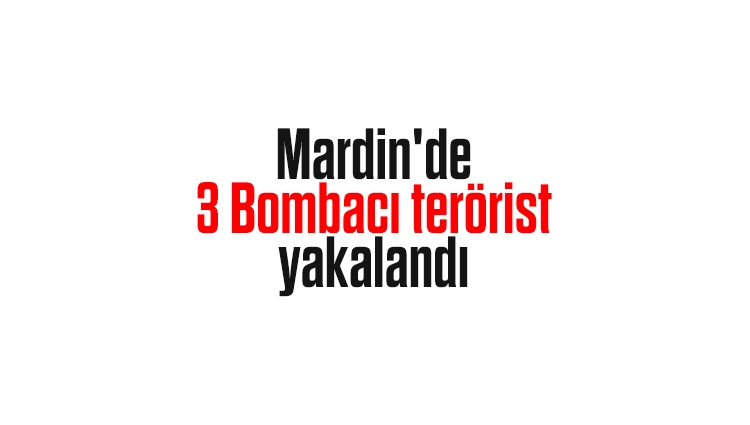 Mardin'de Suriyeli 3 terörist yakalandı