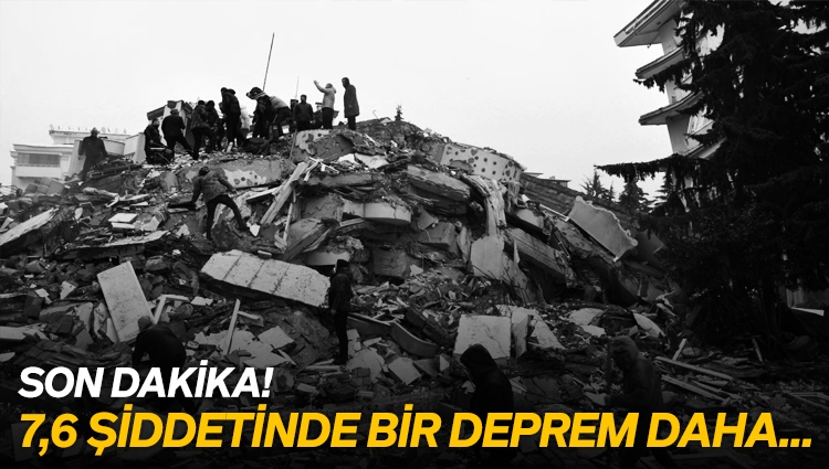 Kahramanmaraş'ta 7.6 şiddetinde bir deprem daha! Canlı yayında binalar yıkıldı