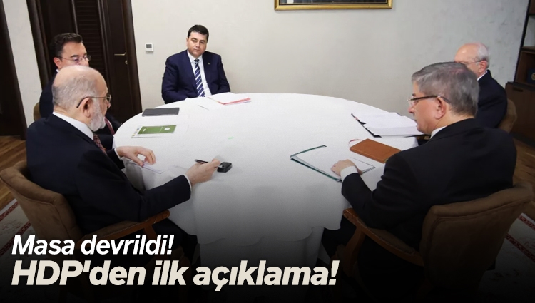 Masa devrildi! HDP'den ilk açıklama!