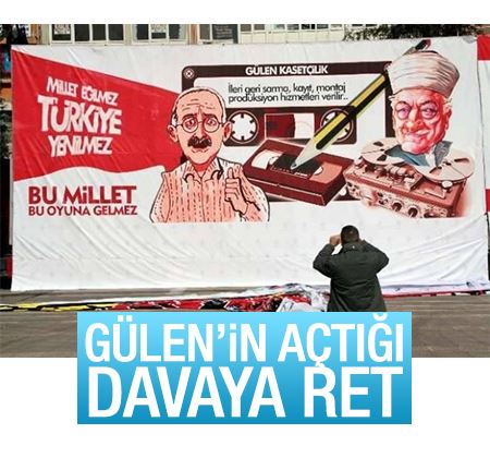 Fethullah Gülen'in AK Parti'ye açtığı davaya ret